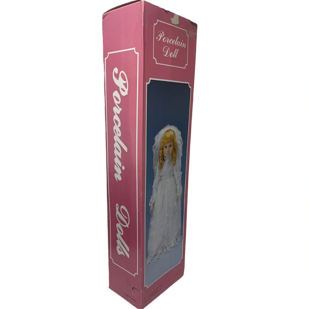 Vintage Doll Porcelain Lace Dress Ellie Bridal Wedding Collectible Vintage Toys